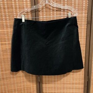 J. Crew Black Velvet Mini Skirt - NWT
